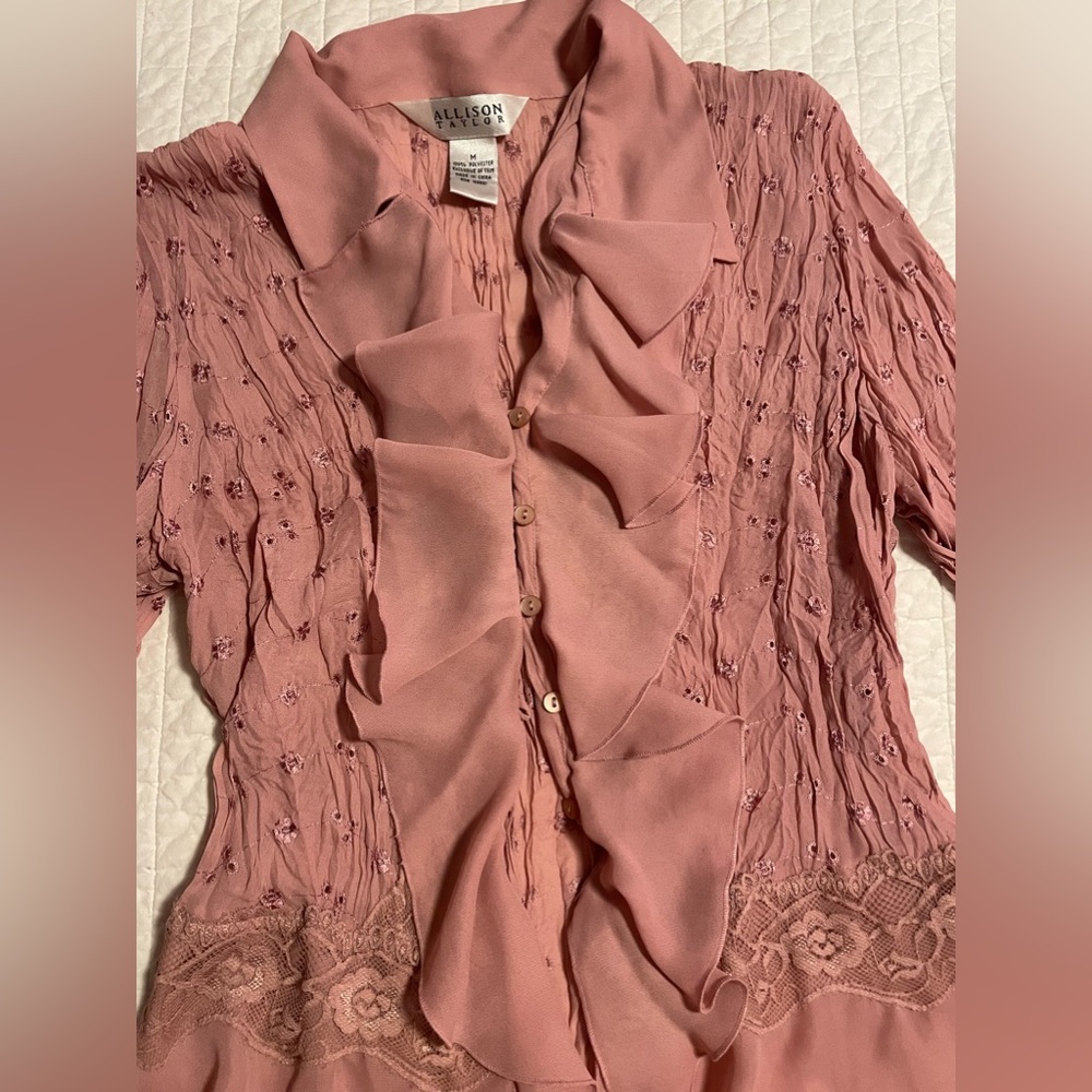 Vintage Ruffle Blouse